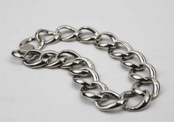 Vintage Napier Link Necklace Heavy Chain 1980s Je… - image 5