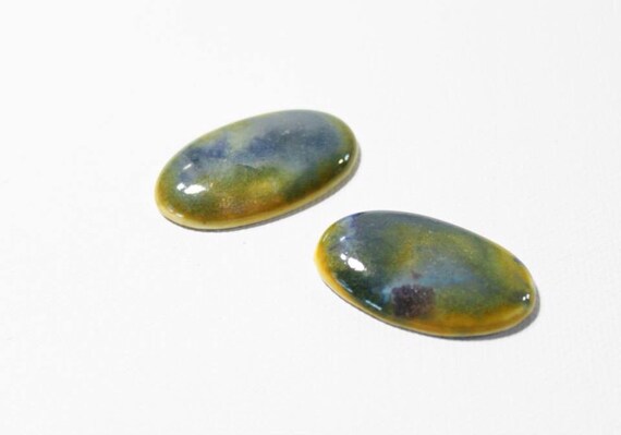 1900s Cabochon Ruskin Pottery England Arts and Cra