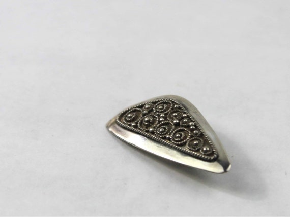 Modernist Sterling Atomic Biomorphic  Brooch - image 2