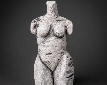 Clay Torso Sculpture