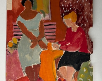 Porträtmalerei der Chicagoer Künstlerin Ruth Aizuss Migdal (Midcentury Modern)