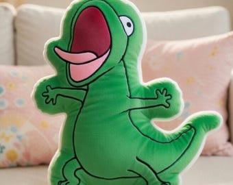 Almohada divertida con meme de Tom el lagarto, almohada de lagarto lagarto lagarto, Hoppers Disney Pixar, almohada mágica de Disneyworld, regalo de Tom el lagarto