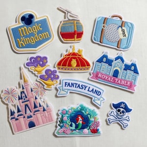 Embroidered Walt Disneyworld Main Street Patches, Main Street USA Embroidery Patch, Disneyland Patch, Disney Trip Gift For Kids