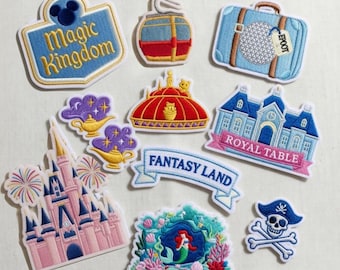 Embroidered Walt wdwworld Main Street Patches, Main Street USA Embroidery Patch, wdwland Patch, wdw Trip Gift For Kids