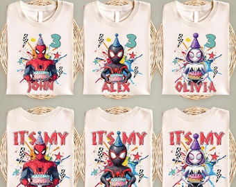 Spidey And His Amazing Friends Birthday Shirt, It's My Birthday Tee, Disney Spiderman Birthday Shirt, Avengers Superhero Birthday