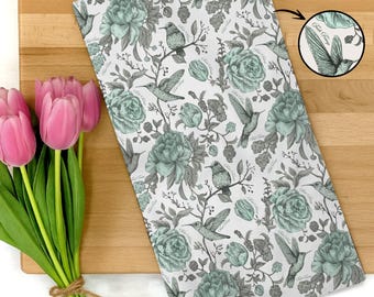 Subtle F*ck Trump Towel, Tea Towel, Flower Garden Kitchen Towel, Anti Maga Hand Towel, Political Gift, No King Towel