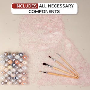 DIY Custom Pet Portrait Paint by Numbers Kit | Personalized Cat or Dog Painting from Photo | Canvas + Paint + Brushes Included