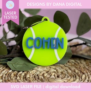 Etiqueta de bolsa de tênis personalizada SVG para etiqueta de nome personalizada, arquivo cortado a laser para etiqueta de mochila de tênis SVG, arquivo de presente de tênis para presente de equipe de tênis SVG