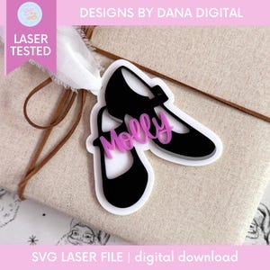 Tap Dance Ornament SVG Tap Dance Ornament Laser File for Tap Dance Ornament Tap Shoe File for Christmas Ornament for Tap Dancer SVG