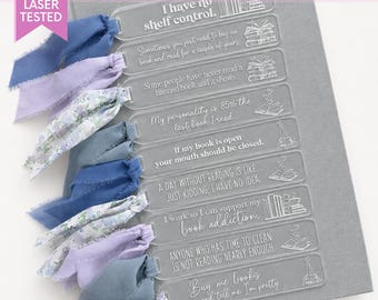 Reader Bookmark SVG Gift for Book Lover Bookmark SVG Reading Puns Gift for Her Bookish Gift for Birthday Custom Engraved Bookmark Laser File