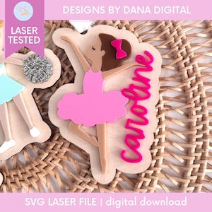 Dance Ornament SVG for Custom Ballet Gift or Keepsake