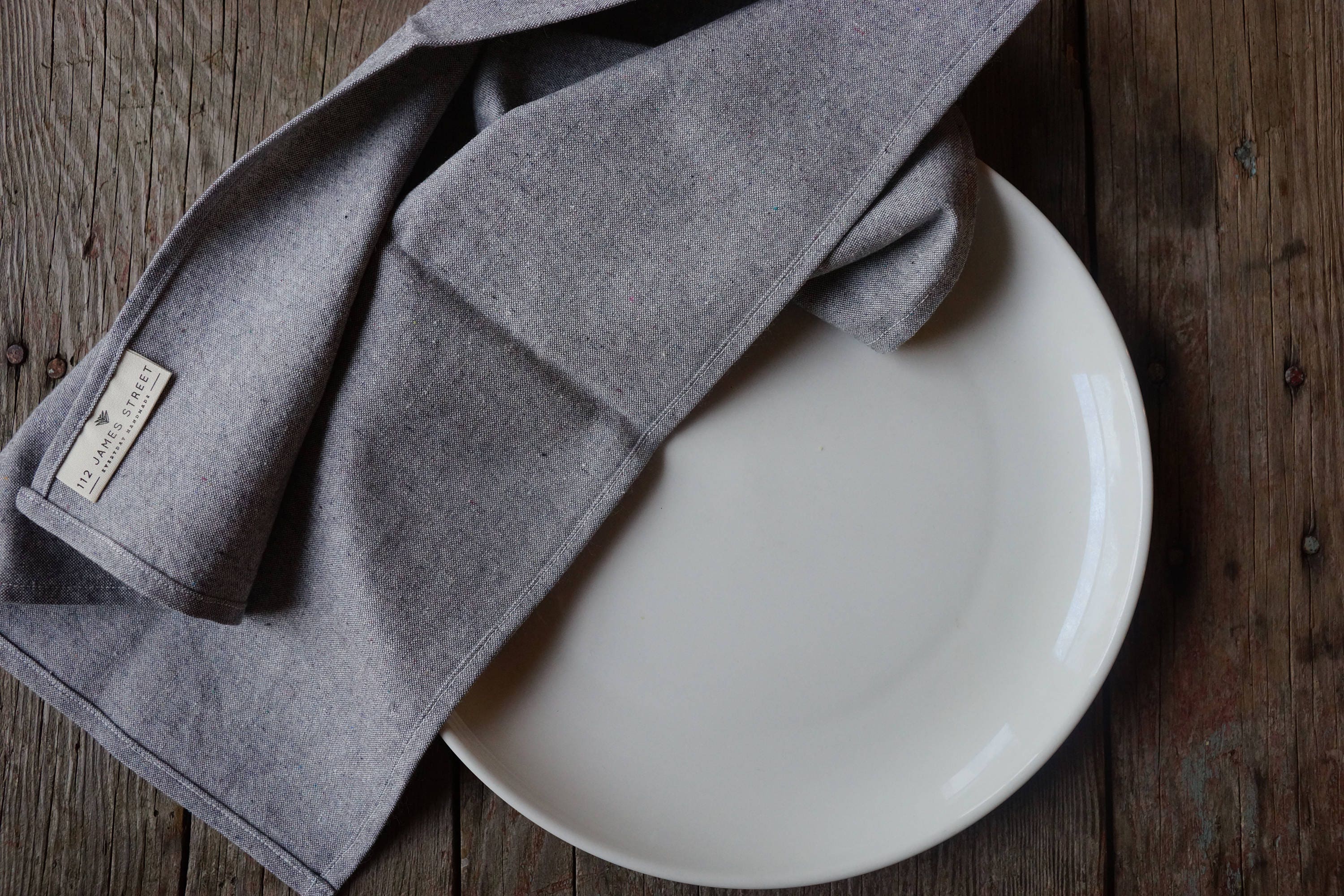 organic cloth napkins. grey recycled linen napkins. hemp Etsy