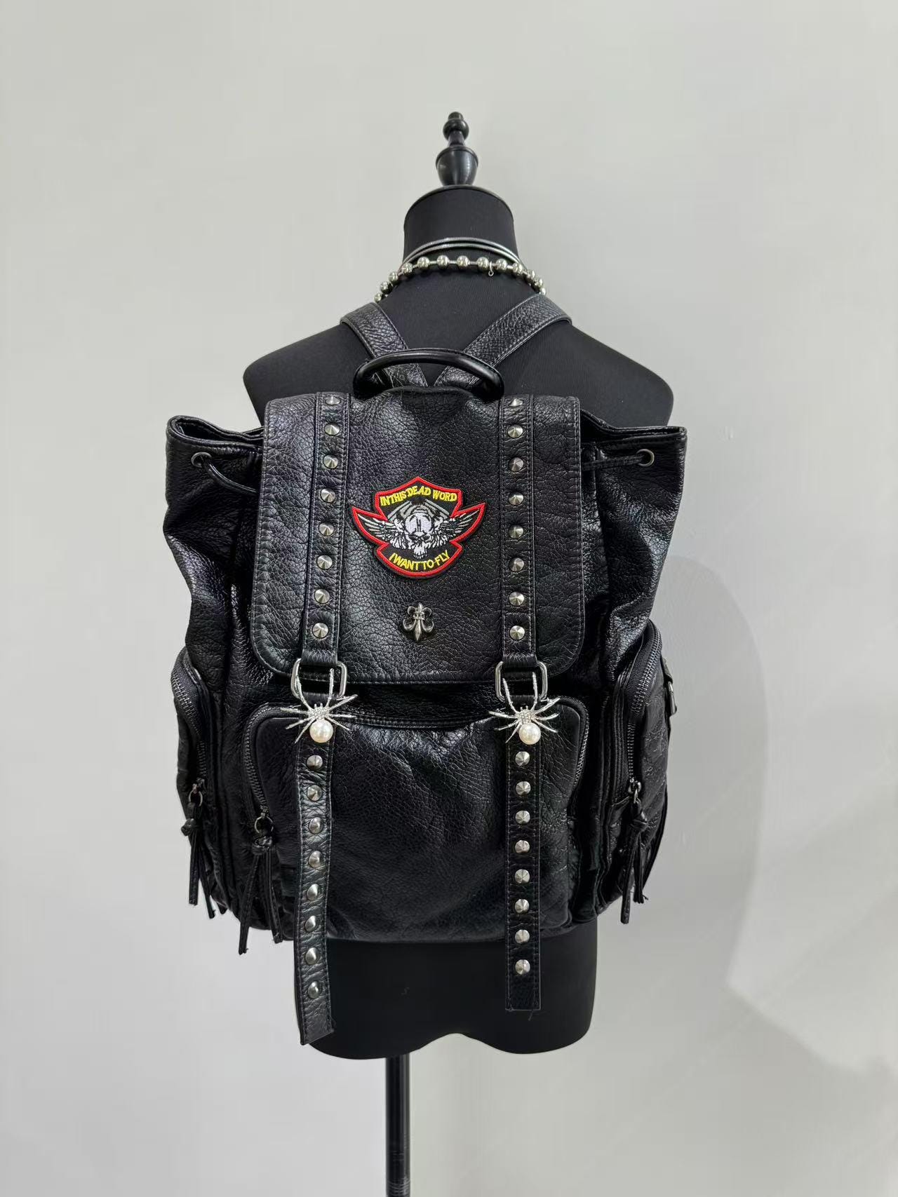 charm studs chain leather backpack 地雷 il_fullxfull.6748252196_50th.jpg