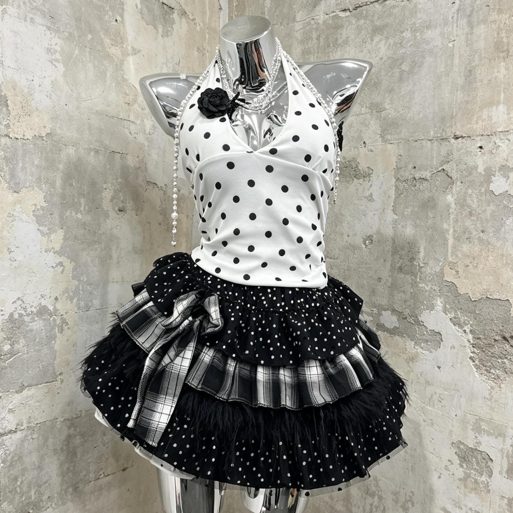 Y2k Polka Dot Top - Etsy