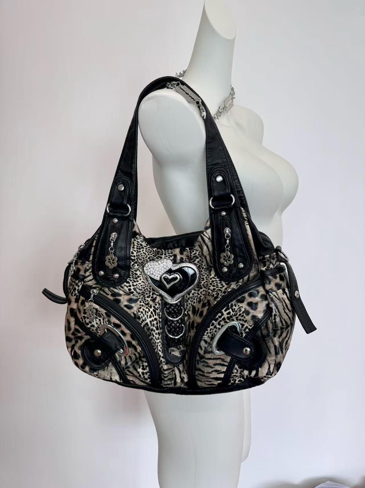 Leopard Print Y2k Bag - Etsy
