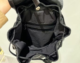 Y2k Goth PU Leather Backpack: Trendy Studded Laptop Bag - Etsy