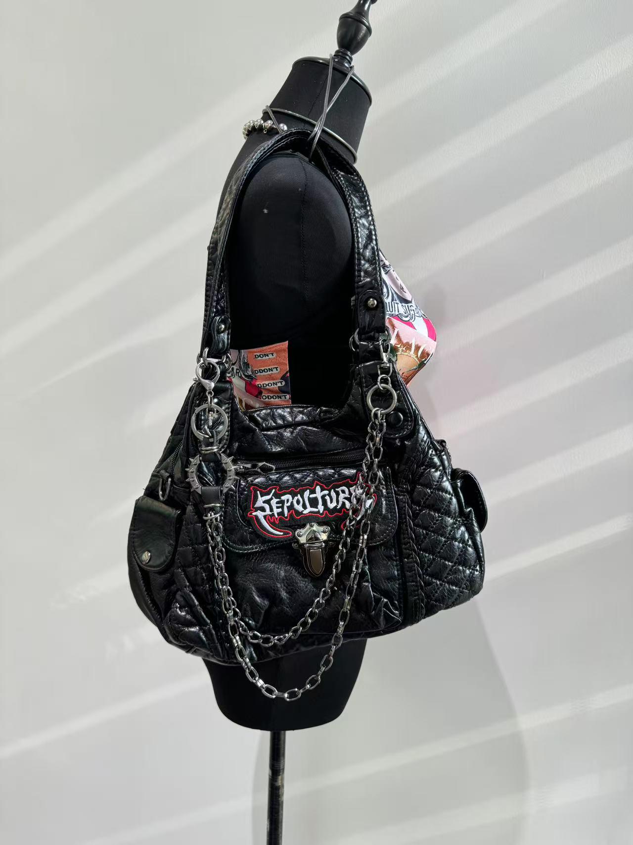 Y2k Leather Bag - Etsy Y2k Leather Bag - Etsy
