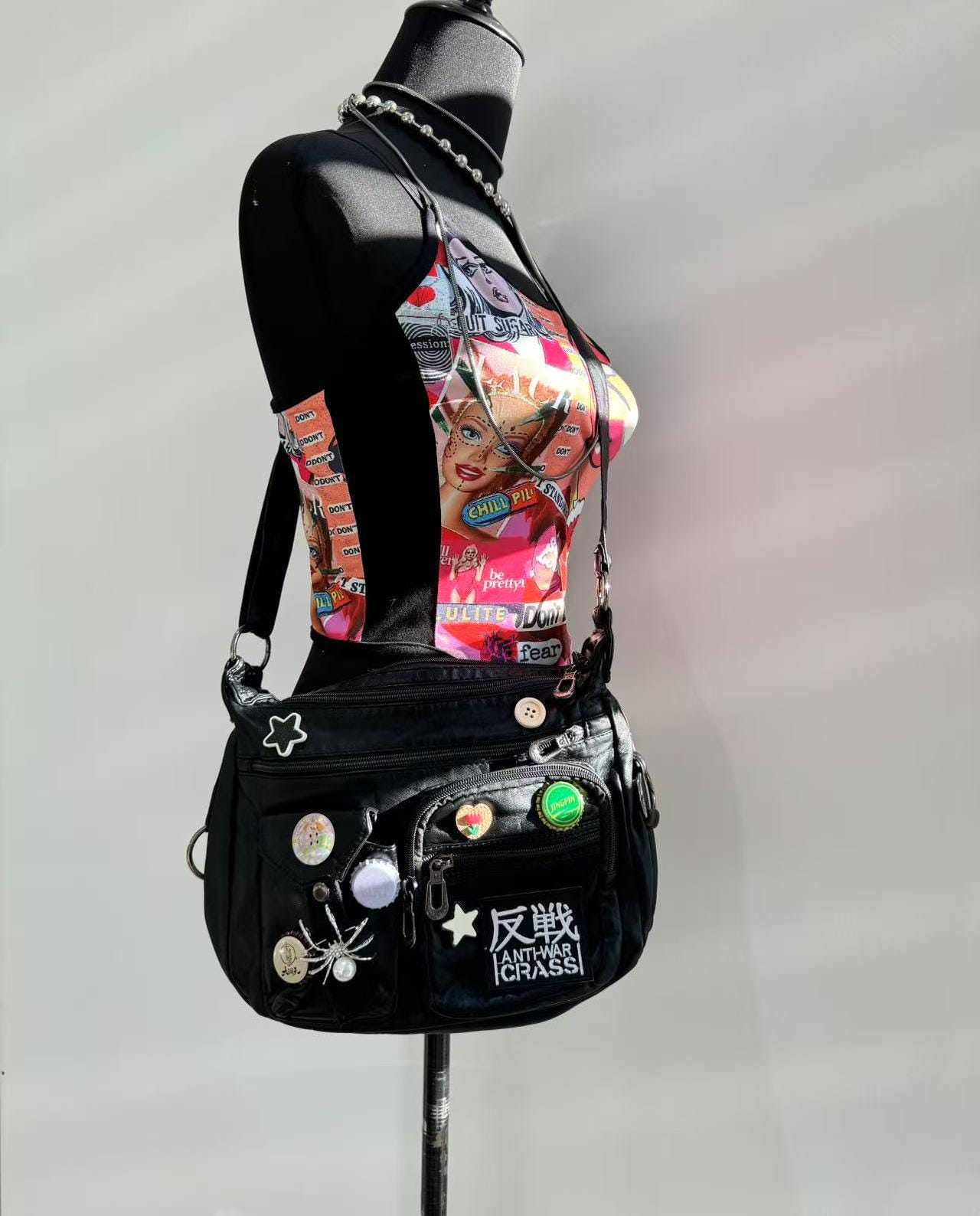 Grunge Shoulder Bag - Etsy Grunge Shoulder Bag - Etsy