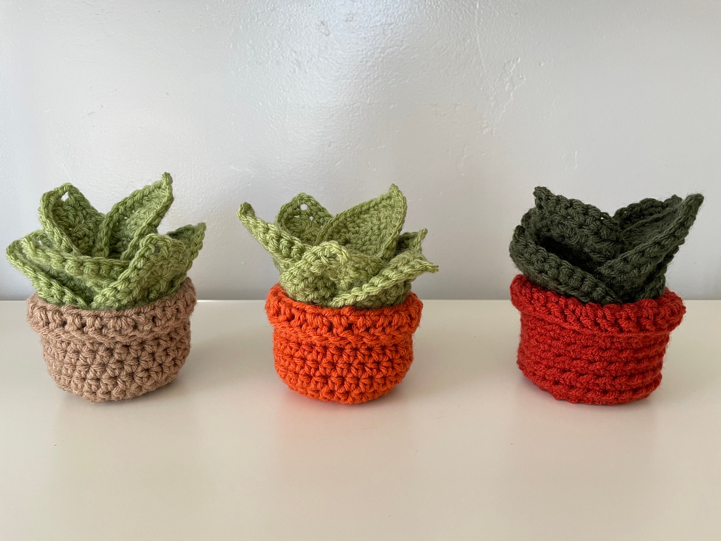 Leaf Crochet Coasters Set in a Pot, Instagram Viral, Crochet Leaf