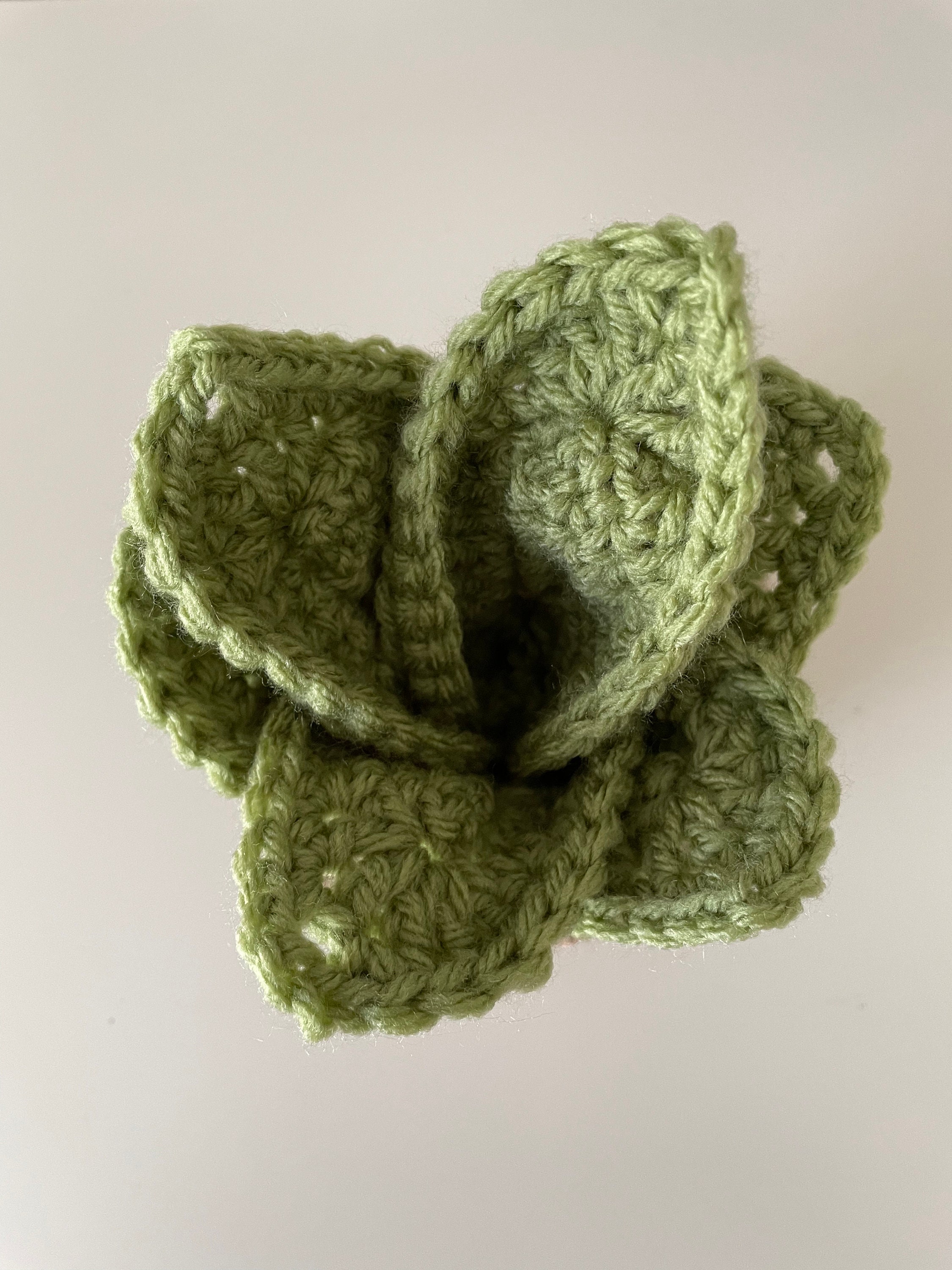 Leaf Crochet Coasters Set in a Pot, Instagram Viral, Crochet Leaf