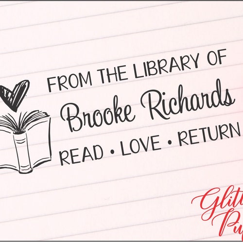 Custom Teacher Stamp Personalized Classroom Library of Stamp Etsy