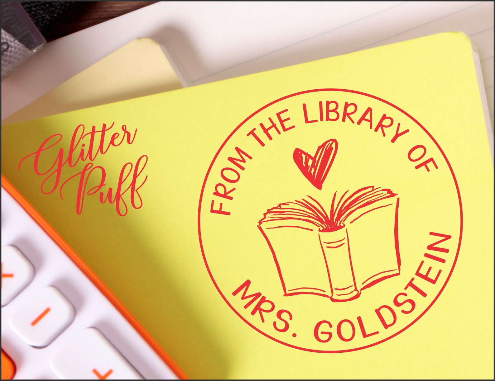 Library Stamp Classroom Books Stamper Custom Teacher Gift Etsy UK