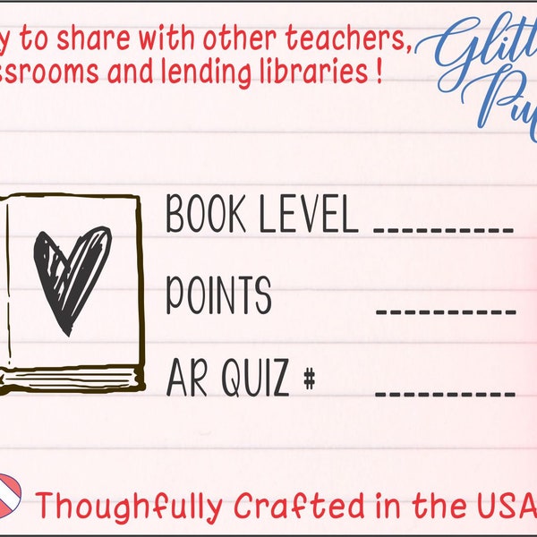 AR Books Level Teacher Stamp - Grade Reading Level Classroom Books- School AR Book - AR Quiz Level Points Accelerated Reader