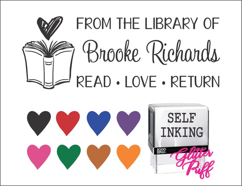 Custom Library Stamp Personalized Classroom Library of Etsy