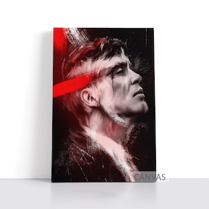 Thomas Shelby Canvas Peaky Blinders Poster Retro Gangster Wall Art TV Series Framed Canvas Print Artwork Home Decor N205 Birthday Gift
