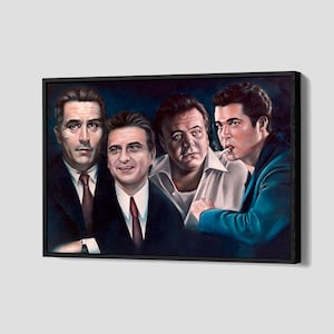 Goodfellas canvas iconische jaren 90 bioscoop poster maffia film muur kunst gangster ingelijste canvas print man Cave artwork Home decor N185 verjaardagscadeau