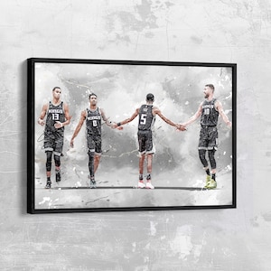 Sacramento Kings Poster Keegan Murray Canvas Basketball Wall Art NBA Framed Canvas Print Sports Gift Artwork Home Decor N51 Birthday Gift