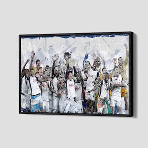 Spurs Europa League Winnaars 2025 Canvas Voetbalposter Tottenham Hotspur Wall Art Man Cave Ingelijste canvas Home Decor N263