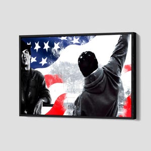 Rocky Balboa Canvas Boxing Movie Poster Boxing Legend Wall Art Classic Film Framed Canvas Print Artwork Home Decor N210 Birthday Gift