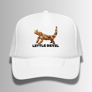 Little Devil Trucker Hat – Shark Bay Coastal Tours, zabawny kapelusz z powiedzeniem, bądź cierniowy, uroczy kapelusz z motywem zwierząt, kapelusz z Australii Zachodniej