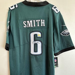 DeVonta Smith signed Philadelphia Eagles Super Bowl Nike autographed jersey w/COA - L - 773