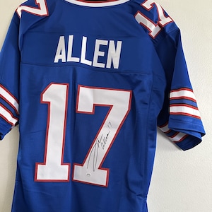 Josh Allen signed Buffalo Bills autographed custom football jersey w/COA - XL - 597