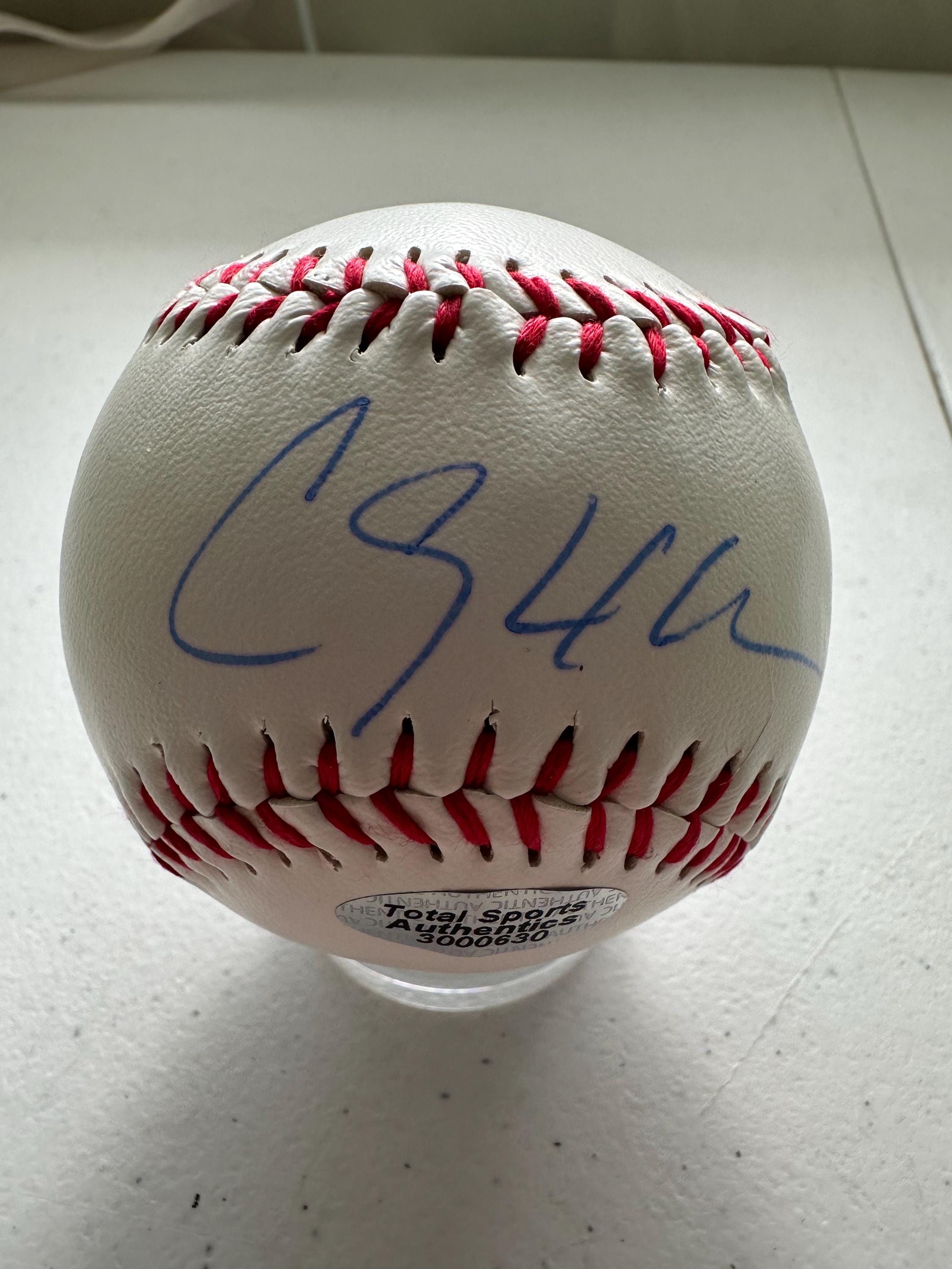 ロサンゼルスドジャース　クレイトンカーショウ選手　直筆サインボール　ローリング球 ロサンゼルスドジャース クレイトンカーショウ選手 直筆サインボール