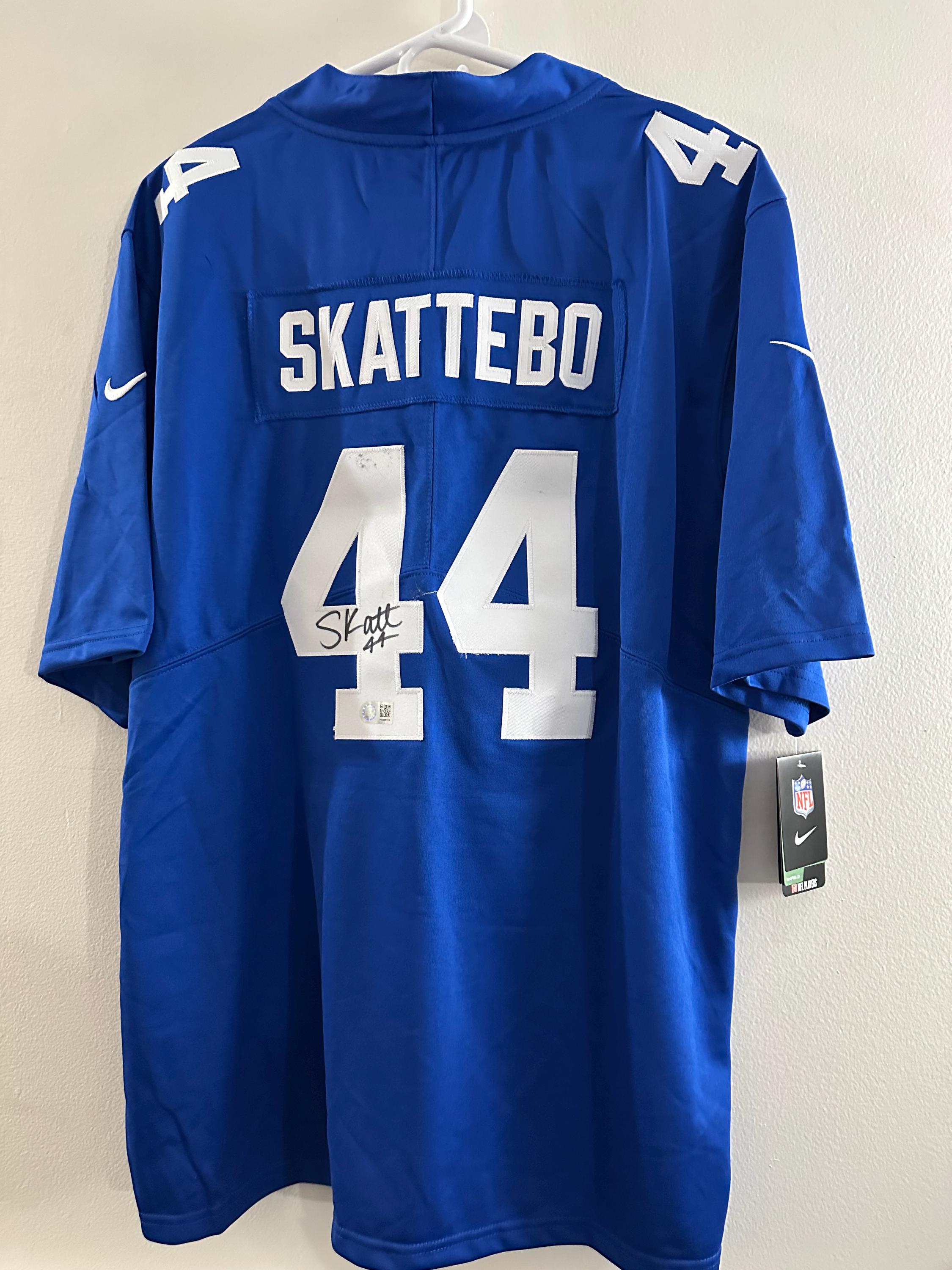 Cam Skattebo Signed New York Giants Autographed Nike Football