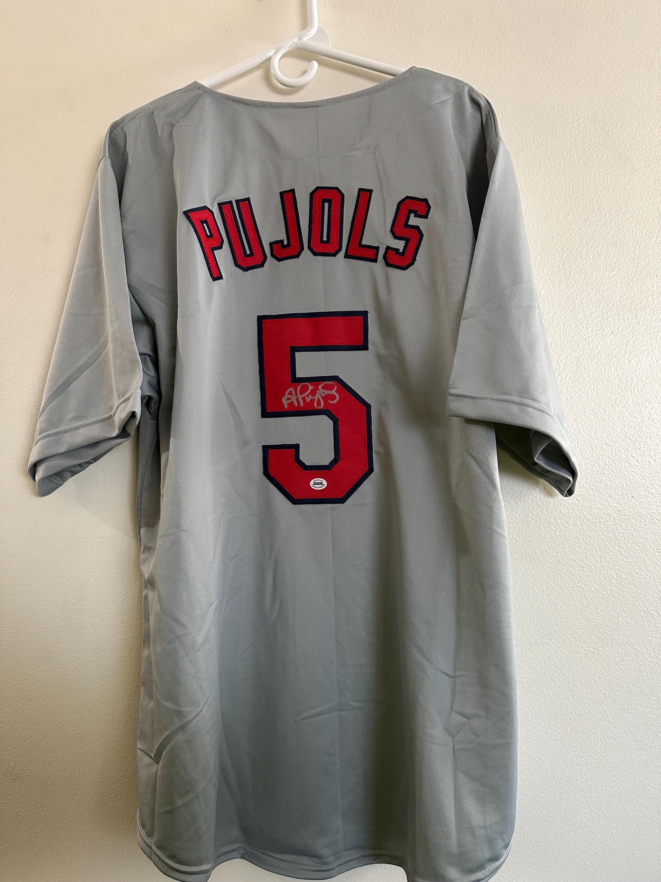 Albert Pujols Signed St Saint Louis Cardinals Custom Autographed 