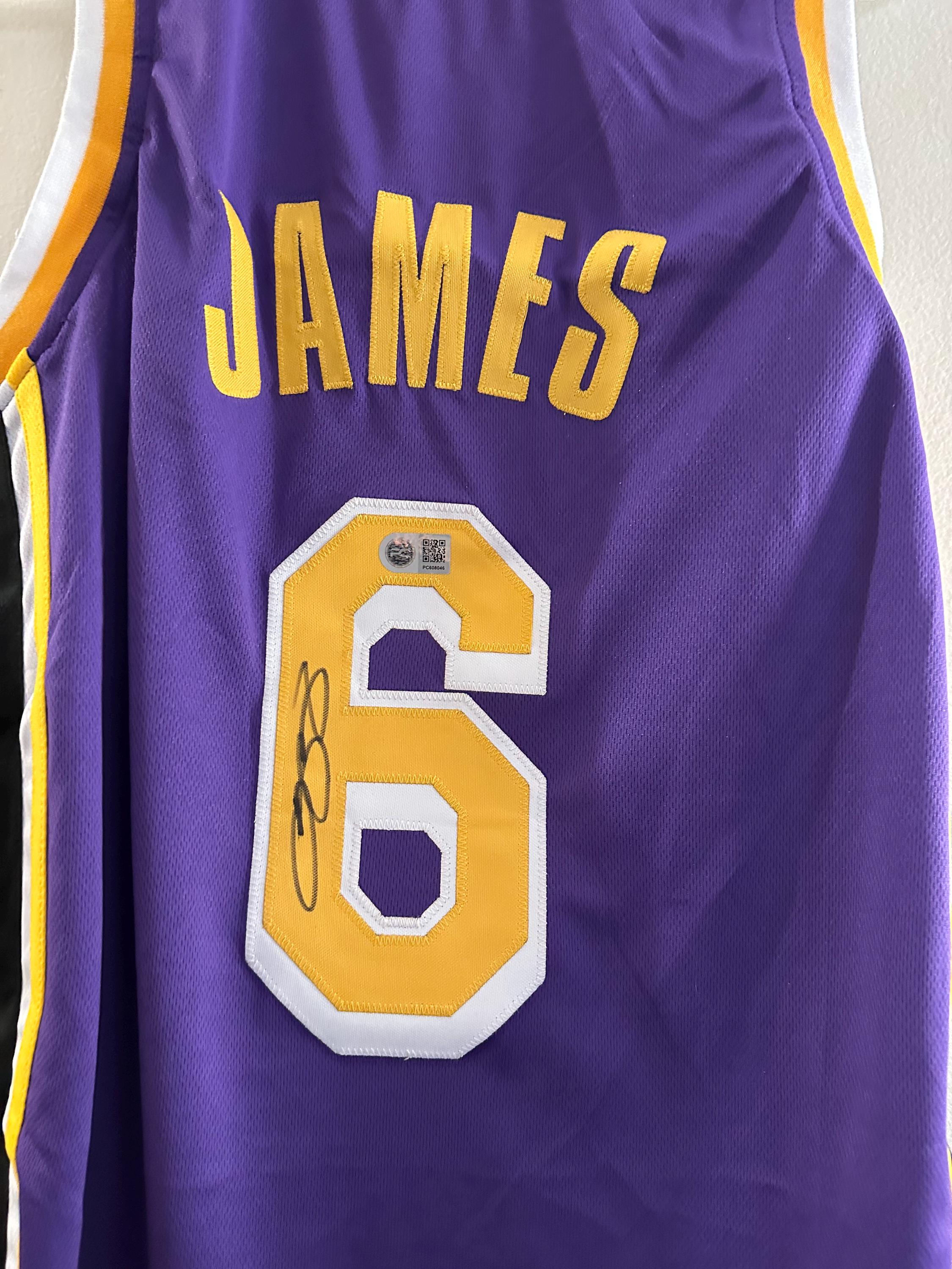 Lebron James Signed Los Angeles LA Lakers Autographed Custom