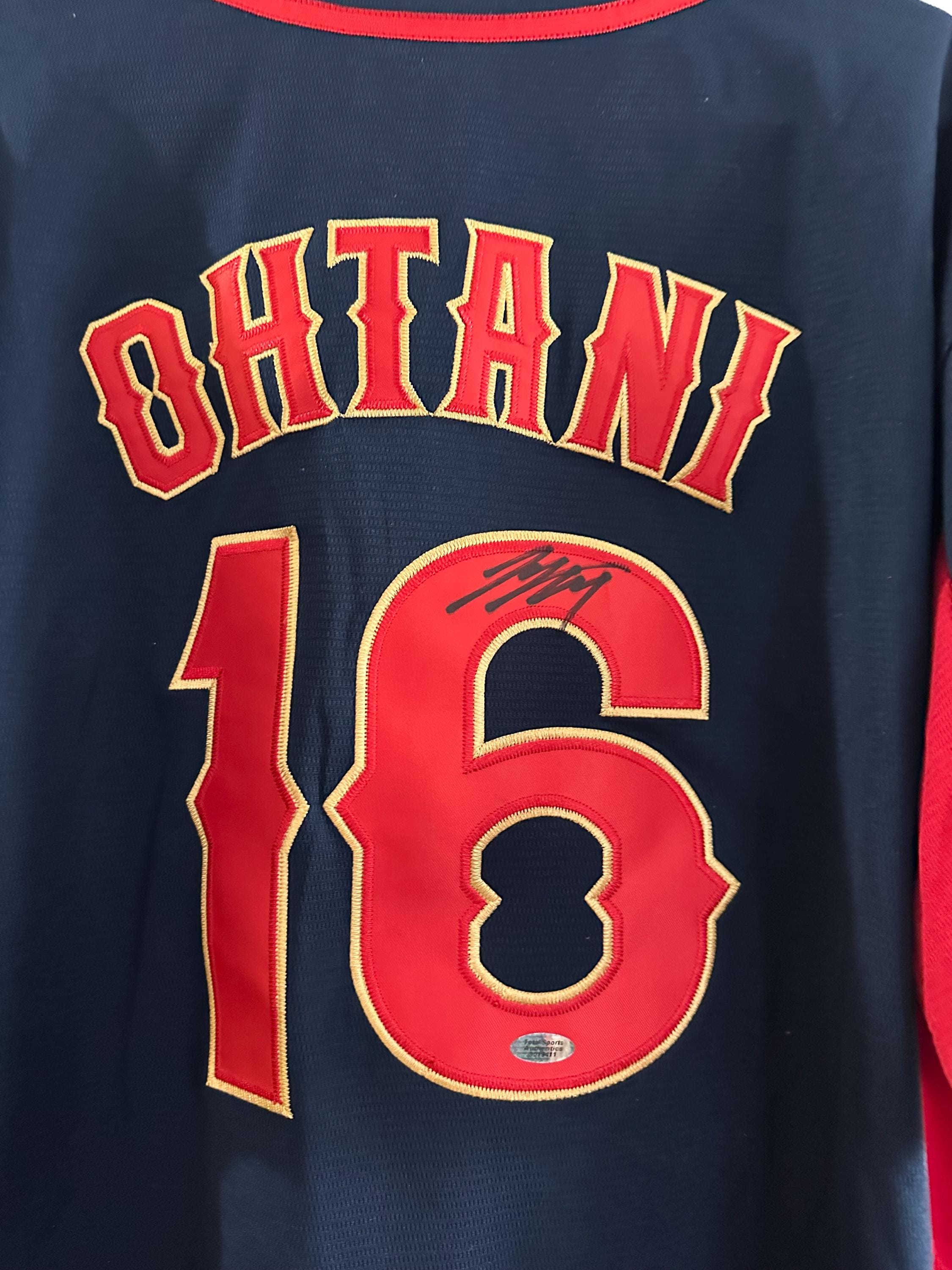 レッドハリケーンズ大阪オーセンティックシャツ（サイン入り） Shohei Ohtani Signed Japan Autographed Custom Baseball Jersey W