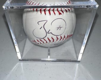 Bobby Witt Jr. signed Kansas City Royals autographed Rawlings baseball in display cube w/COA - 681
