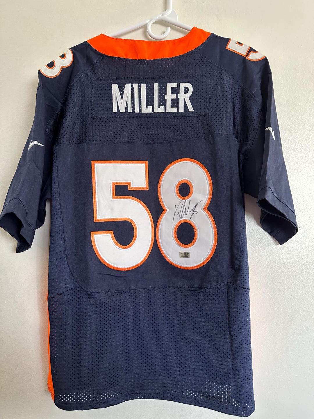 Von Miller Signed Denver Broncos LB Autographed Nike Football