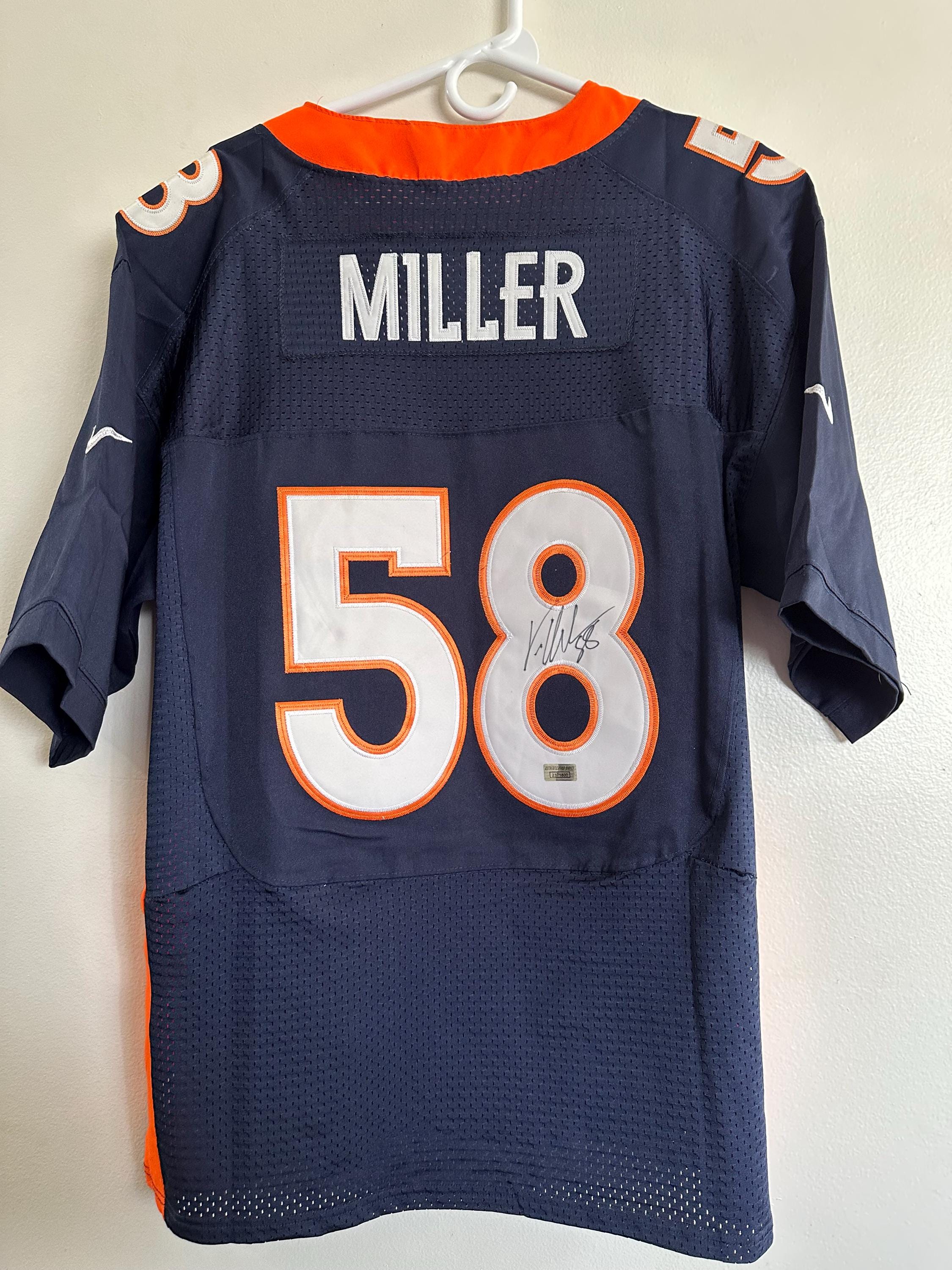 Von Miller Signed Denver Broncos LB Autographed Nike Football