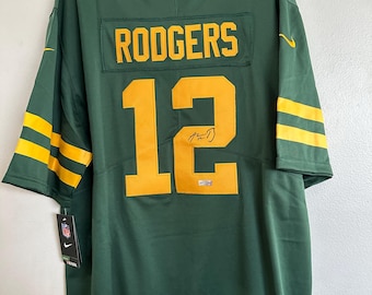 アーロン・ロジャース直筆サイン入りグリーンベイ・パッカーズQB