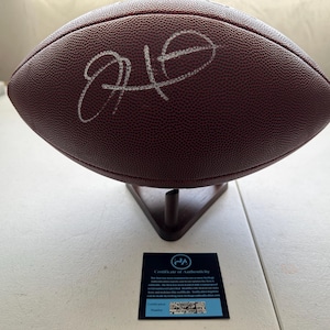 Jalen Hurts signed full sized autographed football Philadelphia Eagles w/COA - 654
