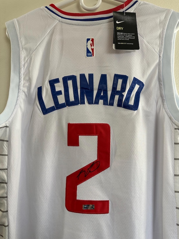kawhi leonard white clippers jersey