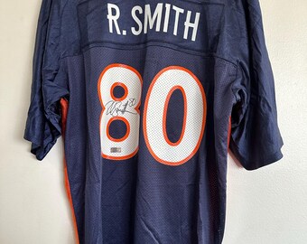 Rod Smith signed Denver Broncos WR autographed Reebok football jersey w/COA - L - 941