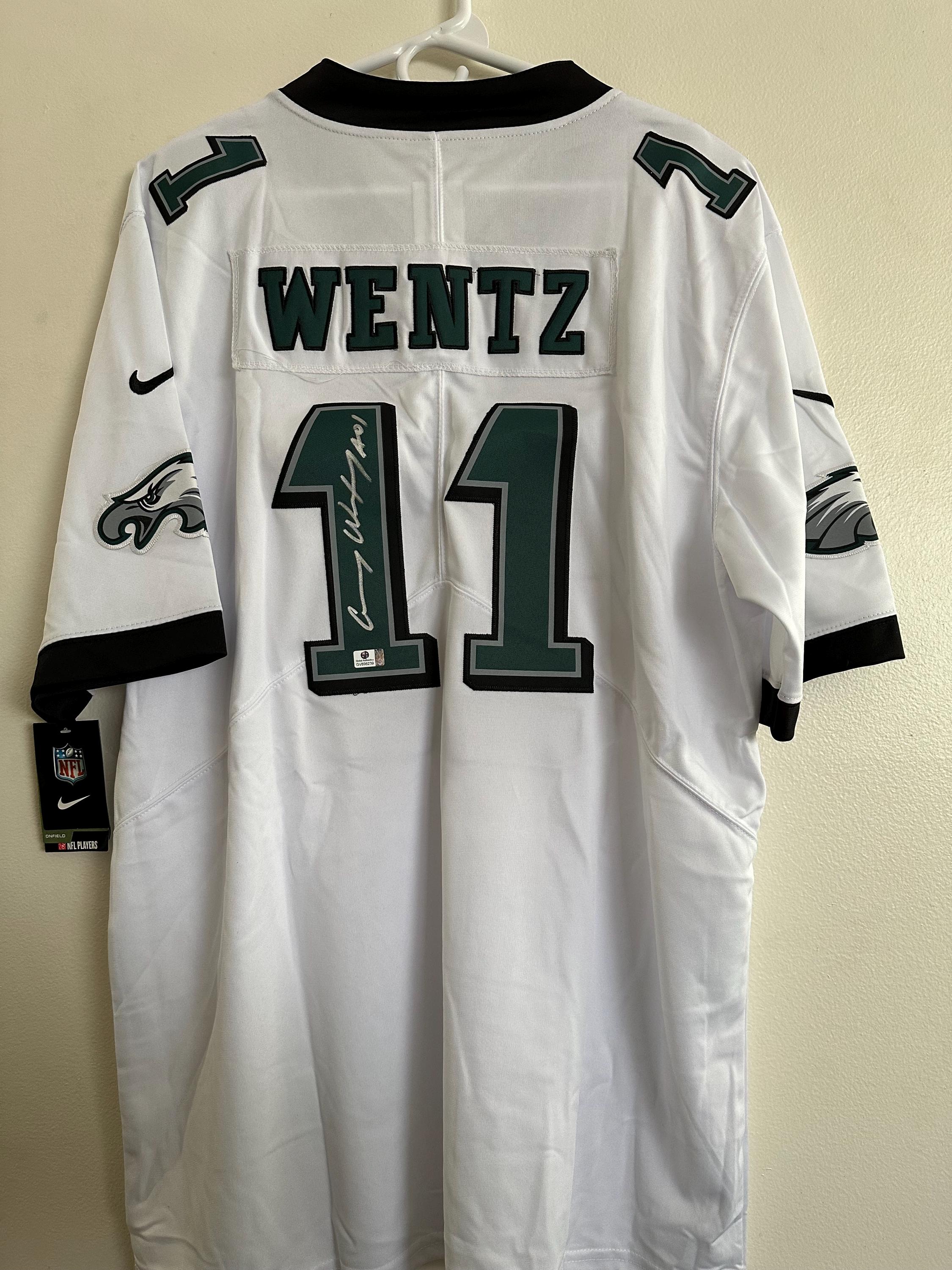 Carson Wentz Signed Philadelphia Eagles Autographed Nike Super
