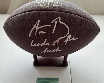Aaron Rodgers signed Green Bay Packers QB autographed Wilson football w/COA - 725